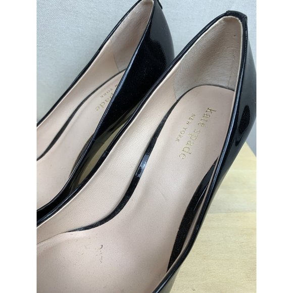 KATE SPADE ‘Pallas’ Black Patent Leather Pumps Size 6 - Picture 5 of 6